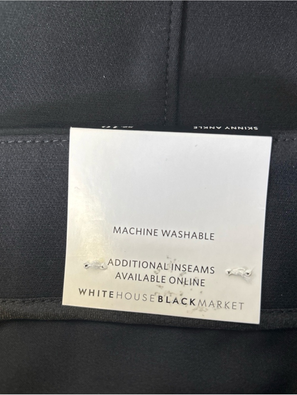 White House Black Market Black The Skinny Ankle Pants. New with Tags. Size 10R. - Picture 6 of 11